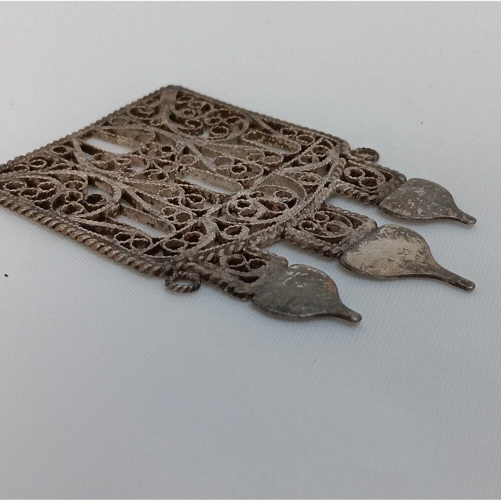 St Basil Russian Filigree Ornament Small Flat Handmade Spun Metal